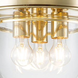 Quoizel Ceiling Flush from the Whistling range. Whistling 3 Light Flush Product Code = QZ-WHISTLING-F-PB