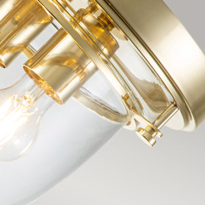 Quoizel Ceiling Flush from the Whistling range. Whistling 3 Light Flush Product Code = QZ-WHISTLING-F-PB