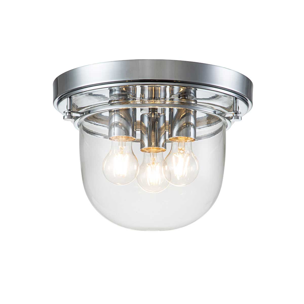 Quoizel Ceiling Flush from the Whistling range. Whistling 3 Light Flush Product Code = QZ-WHISTLING-F-PC