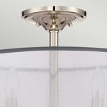 Quoizel Ceiling Semi-Flush from the Whitney range. Whitney 3 Light Semi-Flush/Pendant  Product Code = QZ-WHITNEY-SF