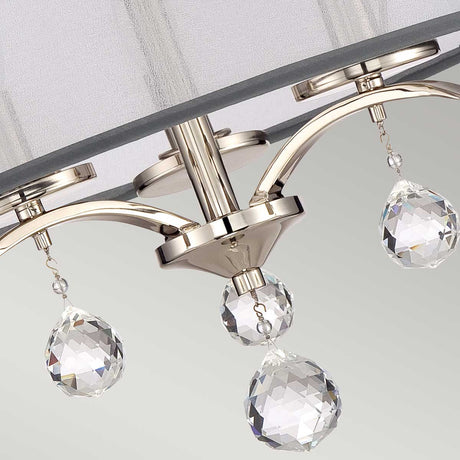 Quoizel Ceiling Semi-Flush from the Whitney range. Whitney 3 Light Semi-Flush/Pendant  Product Code = QZ-WHITNEY-SF