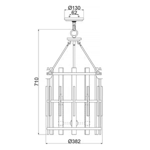 Quoizel Pendant from the Wood Hollow range. Wood Hollow 4 Light Chandelier Product Code = QZ-WOOD-HOLLOW-4P