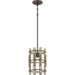 Quoizel Pendant from the Wood Hollow range. Wood Hollow Mini Pendant Product Code = QZ-WOOD-HOLLOW-MP