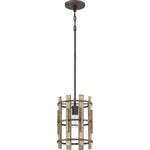 Quoizel Pendant from the Wood Hollow range. Wood Hollow Mini Pendant Product Code = QZ-WOOD-HOLLOW-MP