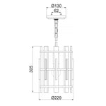 Quoizel Pendant from the Wood Hollow range. Wood Hollow Mini Pendant Product Code = QZ-WOOD-HOLLOW-MP