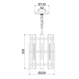 Quoizel Pendant from the Wood Hollow range. Wood Hollow Mini Pendant Product Code = QZ-WOOD-HOLLOW-MP
