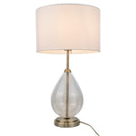 Magnalux Rayna Crystal Antique Brass Table Lamp Part Number - RAY01ABTL