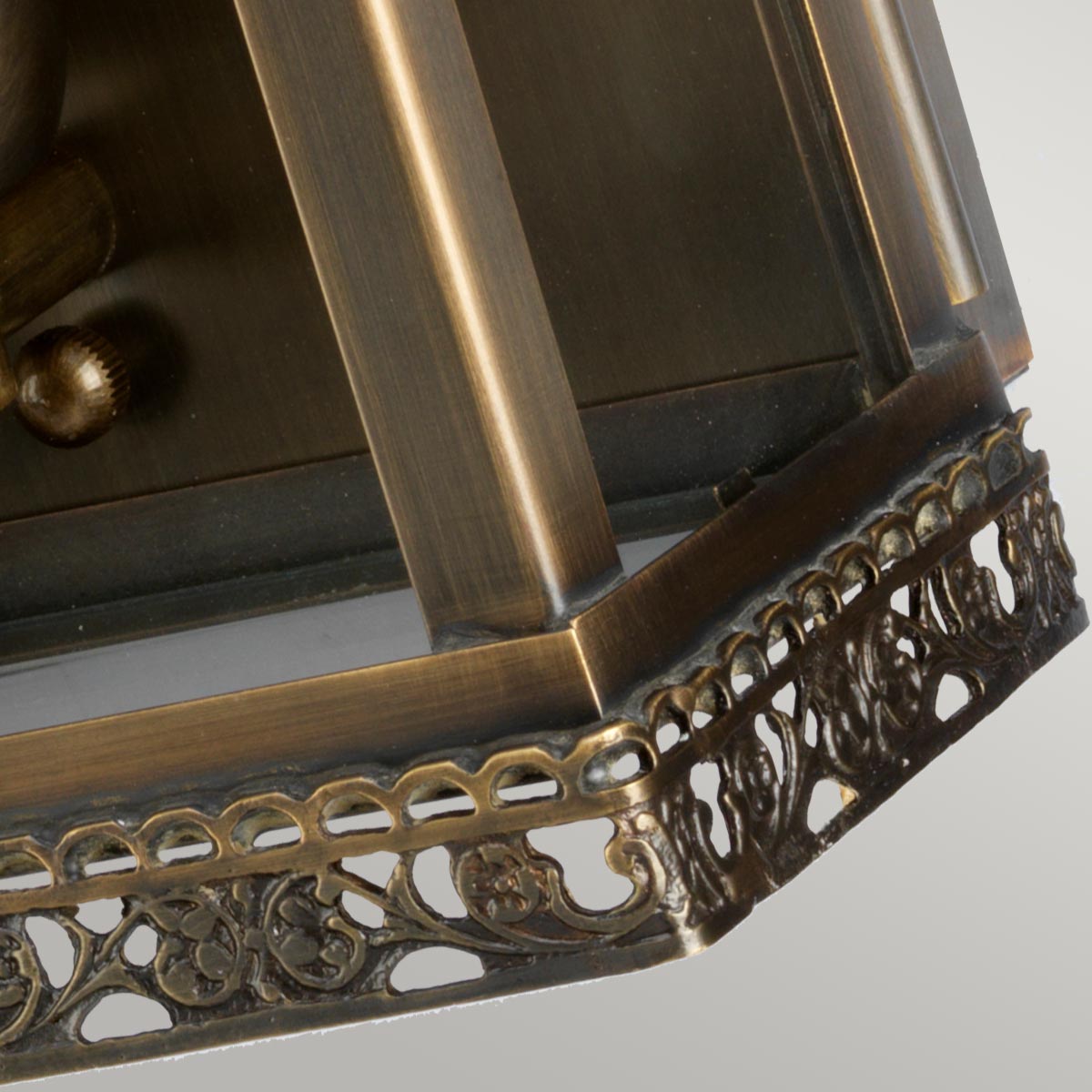 Elstead Lighting Outdoor Wall Light from the Regents Park range. Regents Park 1 Light Wall Lantern - Brass Product Code = REGENTS-PARK-BR