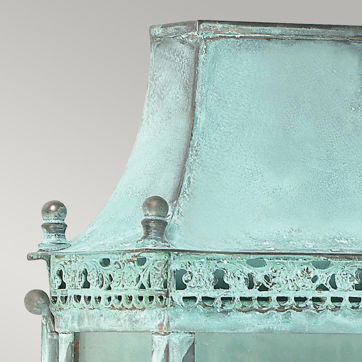 Elstead Lighting Outdoor Wall Light from the Regents Park range. Regents Park 1 Light Wall Lantern - Verdigris Product Code = REGENTS-PARK-V