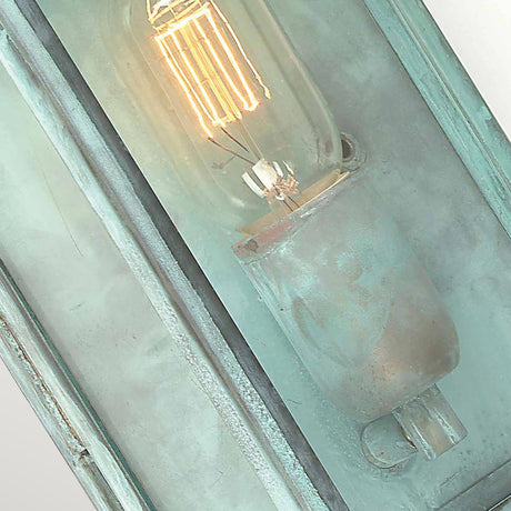 Elstead Lighting Outdoor Wall Light from the Regents Park range. Regents Park 1 Light Wall Lantern - Verdigris Product Code = REGENTS-PARK-V