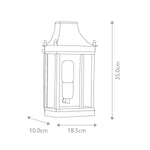 Elstead Lighting Outdoor Wall Light from the Regents Park range. Regents Park 1 Light Wall Lantern – SKU REGENTS-PARK-V