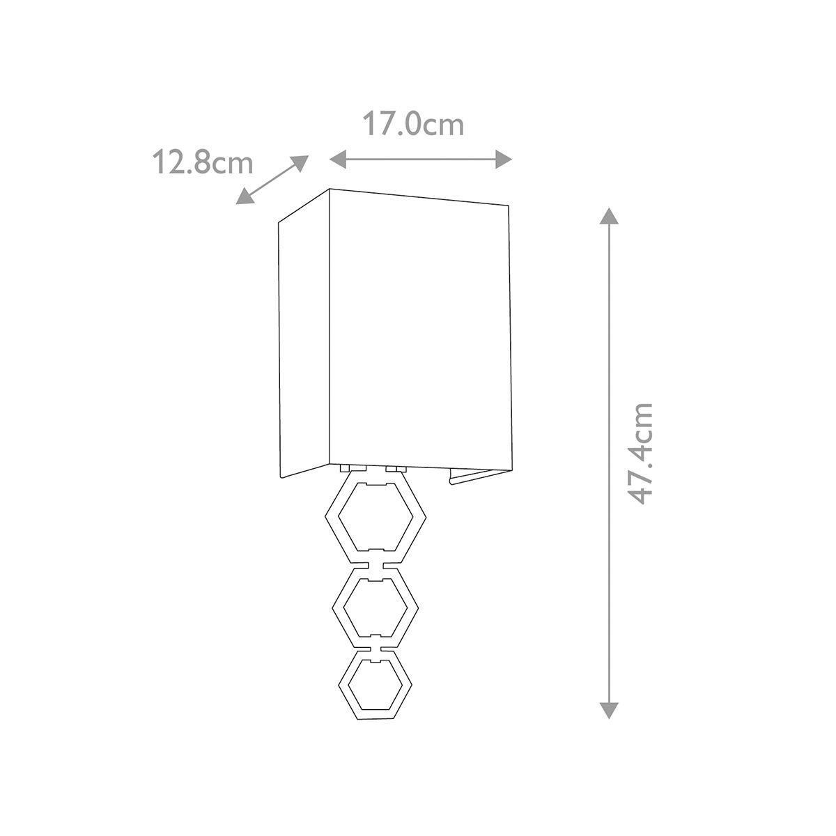 Elstead Lighting Wall Light from the Ria range. Ria Small 1 Light Wall Light – SKU RIA-SMALL-AB