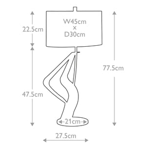Elstead Lighting Table Lamp from the Ribbon range. Ribbon 1 Light Table Lamp Product Code = RIBBON-TL