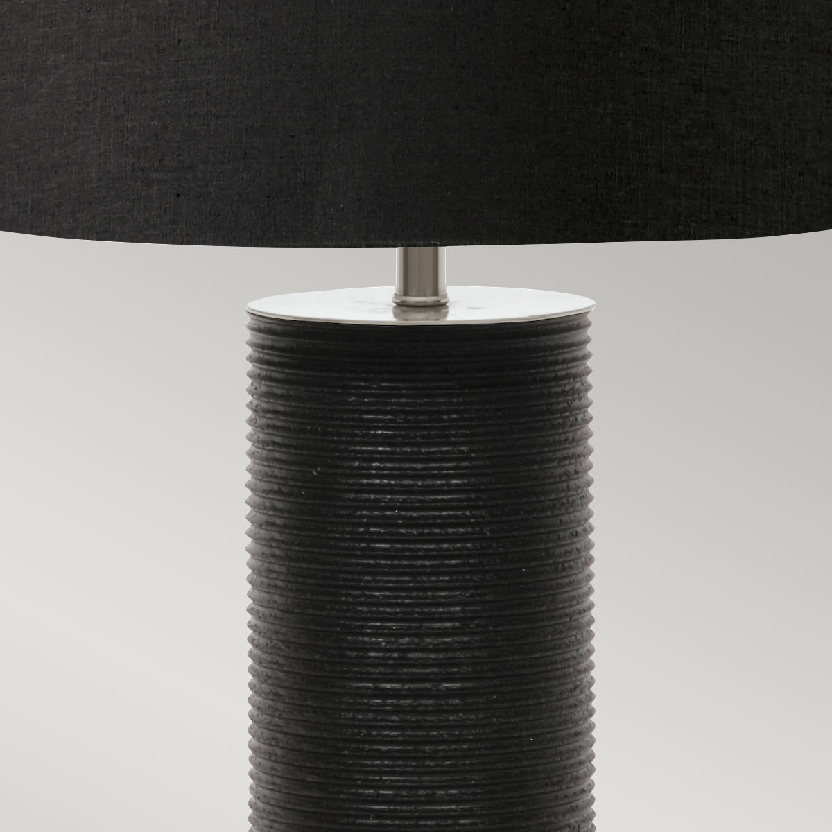 Elstead Lighting Table Lamp from the Ripple range. Ripple 1 Light Table Lamp - Black Product Code = RIPPLE-TL-BLK