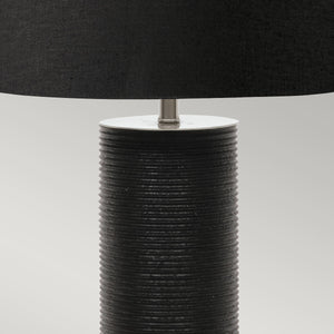 Elstead Lighting Table Lamp from the Ripple range. Ripple 1 Light Table Lamp - Black Product Code = RIPPLE-TL-BLK