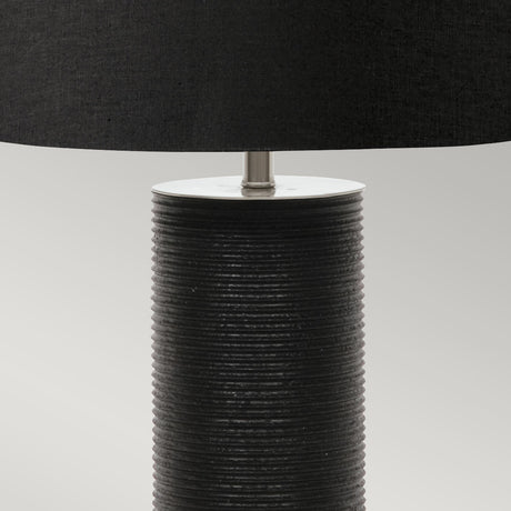 Elstead Lighting Table Lamp from the Ripple range. Ripple 1 Light Table Lamp - Black Product Code = RIPPLE-TL-BLK