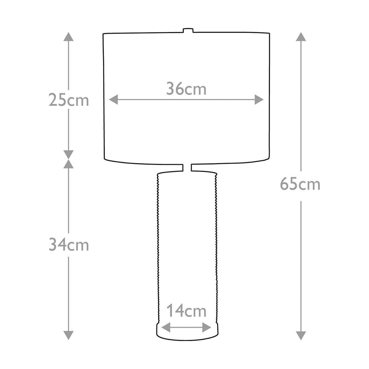 Elstead Lighting Table Lamp from the Ripple range. Ripple 1 Light Table Lamp - White with Black Shade – SKU RIPPLE-TL-WHT-B