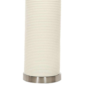 Elstead Lighting Table Lamp from the Ripple range. Ripple 1 Light Table Lamp - White Product Code = RIPPLE-TL-WHT