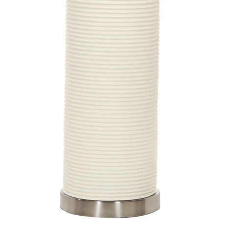 Elstead Lighting Table Lamp from the Ripple range. Ripple 1 Light Table Lamp - White Product Code = RIPPLE-TL-WHT