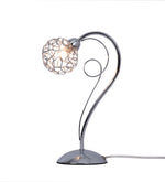 Magnalux Ronda 1 Light Polished Chrome Table Lamp with Mesh Ball Shade Part Number - RON01CHTL
