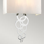 Elstead Lighting  Wall Light from the Rosa range. Rosa Large 2 Light Wall Light Product Code = ROSA-LARGE-PC