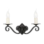 Elstead Lighting Wall Light from the Rectory range. Rectory 2 Light Wall Product Code = RY2A-BLACK