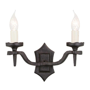 Elstead Lighting Wall Light from the Rectory range. Rectory 2 Light Wall Product Code = RY2B-BLACK