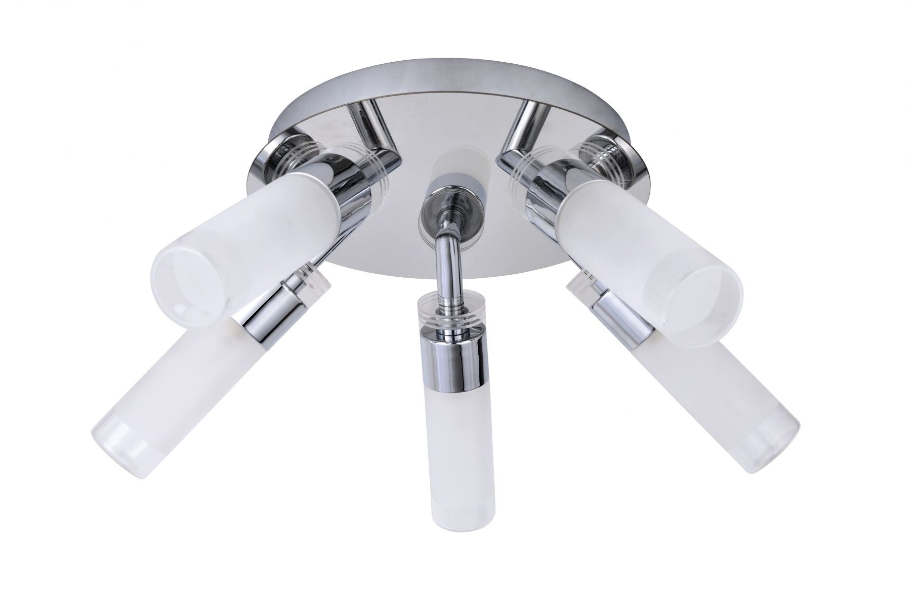 Magnalux Saturn 5 Light Bathroom Ceiling Light Polished Chrome Part Number - SAT05CH