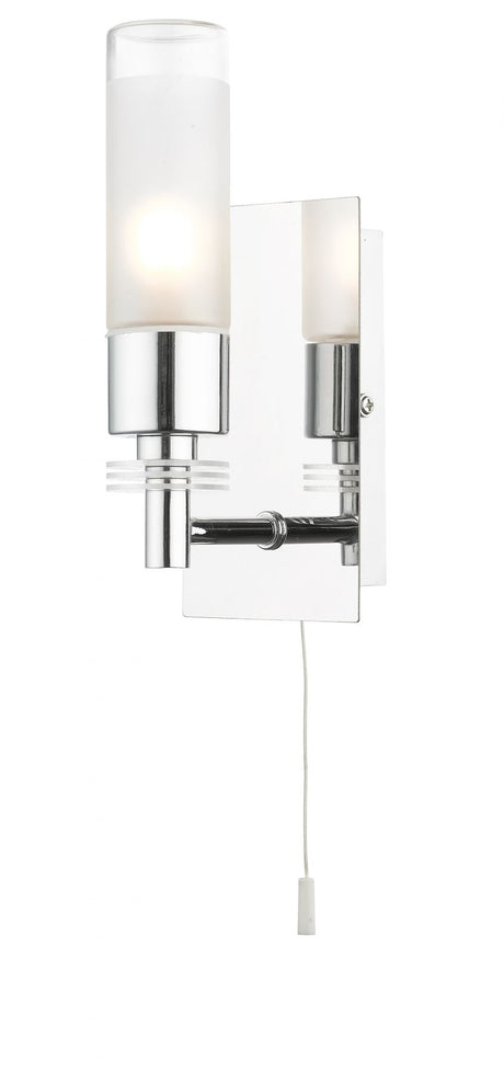Magnalux Saturn 1 Light Bathroom Wall Light Polished Chrome Part Number - SAT01CHWL