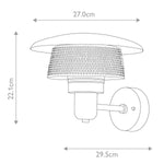 Elstead Lighting Outdoor Wall Light from the Saturne range. Saturne 1 Light Wall Lantern – SKU SATURNE