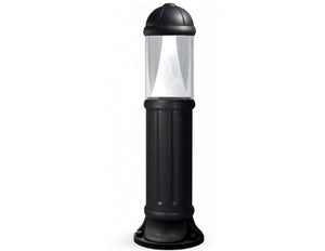 Magnalux Sauro 800 mm Black Clear LED 10W Bollard Post Light Part Number - SAURO800/LED10