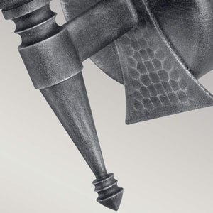 Elstead Lighting Wall Light from the Saxon range. Saxon 1 Light Wall Light Product Code = SAX1-BLK-SIL