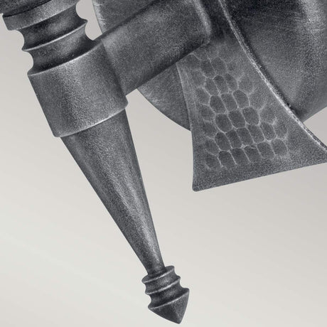 Elstead Lighting Wall Light from the Saxon range. Saxon 1 Light Wall Light Product Code = SAX1-BLK-SIL