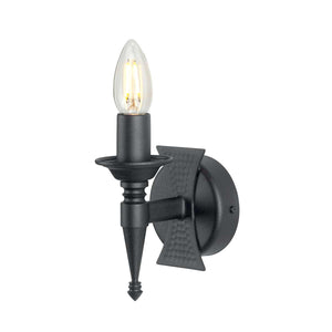 Elstead Lighting Wall Light from the Saxon range. Saxon 1 Light Wall Light Product Code = SAX1-BLK