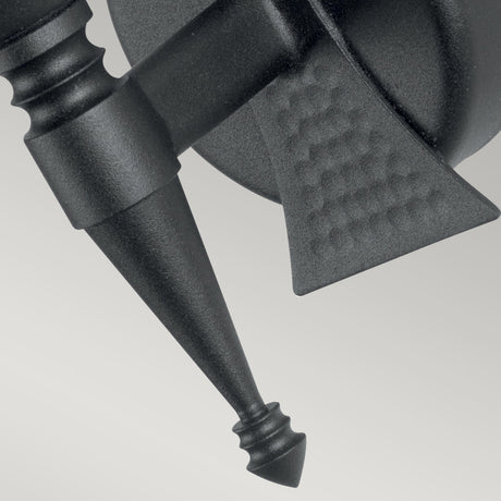 Elstead Lighting Wall Light from the Saxon range. Saxon 1 Light Wall Light Product Code = SAX1-BLK