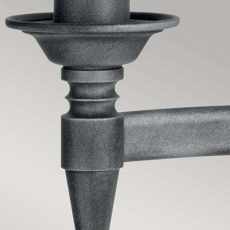 Elstead Lighting Wall Light from the Saxon range. Saxon 2 Light Wall Light Product Code = SAX2-BLK-SIL