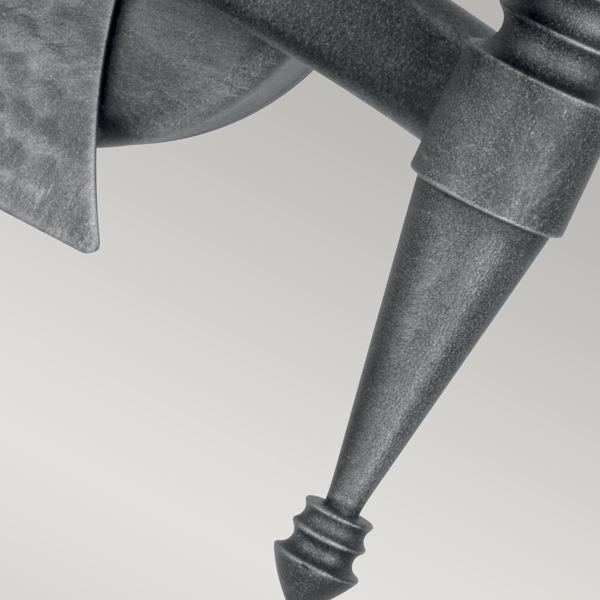 Elstead Lighting Wall Light from the Saxon range. Saxon 2 Light Wall Light Product Code = SAX2-BLK-SIL