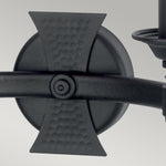 Elstead Lighting Wall Light from the Saxon range. Saxon 2 Light Wall Light Product Code = SAX2-BLK