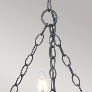 Elstead Lighting Chandelier from the Saxon range. Saxon 5 Light Chandelier Product Code = SAX5-BLK