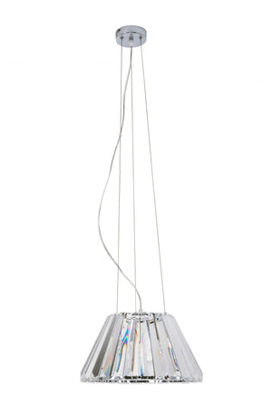 Magnalux Senza 1 Light Polished Chrome Crystal Pendant Part Number - SEN01CH