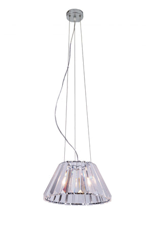 Magnalux Senza 1 Light Polished Chrome Crystal Pendant Part Number - SEN01CH