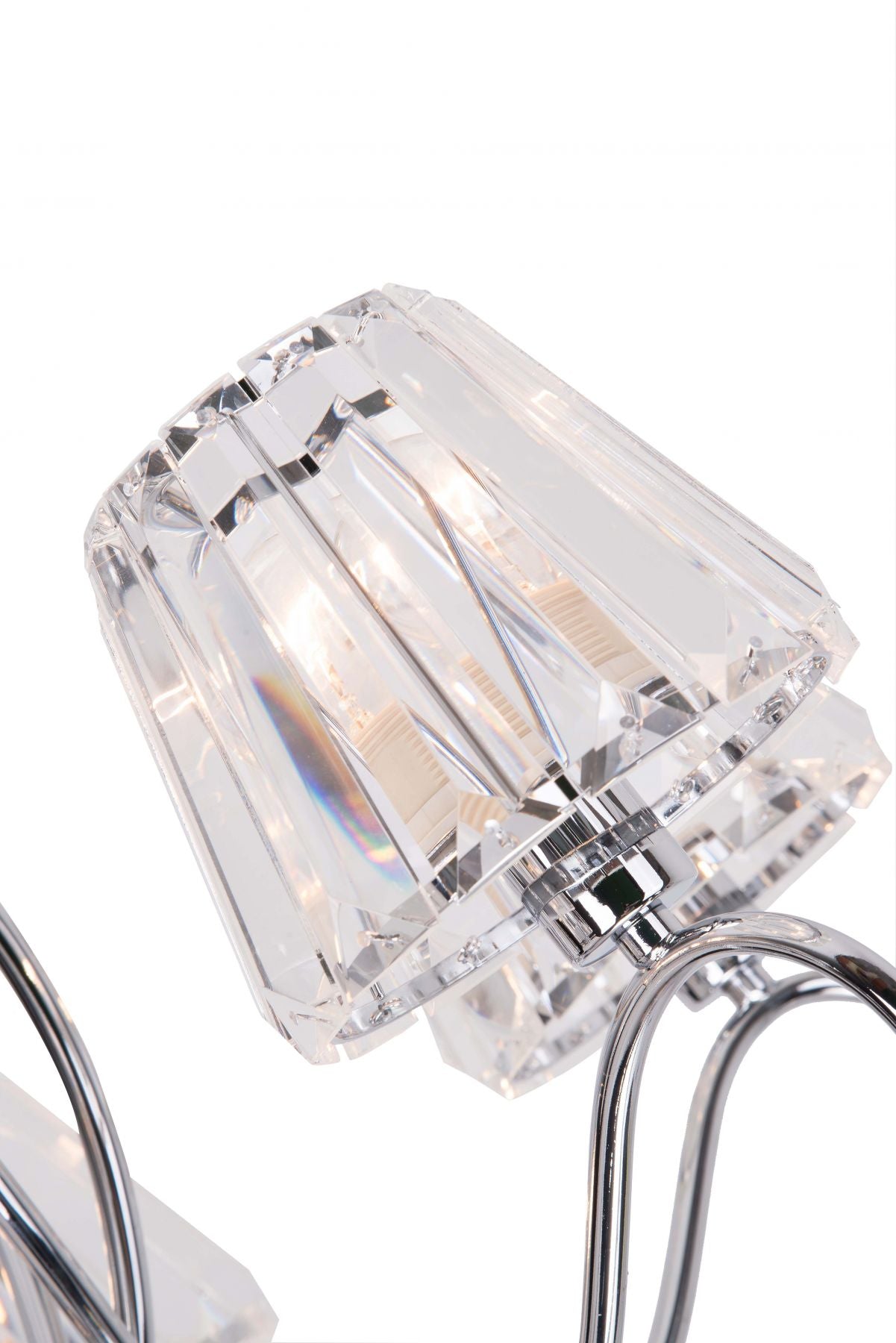 Magnalux Senza 5 Light Polished Chrome with Crystal Shades Part Number - SEN05CH
