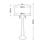 Stiffel Table Lamp from the Presidential range. Presidential 2 Light Table Lamp Product Code = SF-PRESIDENTIAL