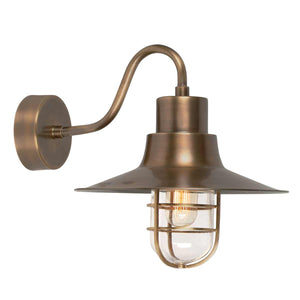 Elstead Lighting Outdoor Wall Light from the Sheldon range. Sheldon 1 Light Wall Lantern Product Code = SHELDON-BR