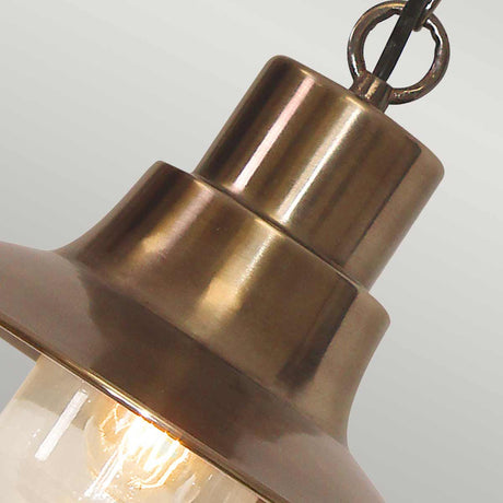Elstead Lighting Outdoor Hanging from the Sheldon range. Sheldon 1 Light Chain Lantern Product Code = SHELDON-CH-BR