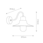 Elstead Lighting Outdoor Wall Light from the Sheldon range. Sheldon 1 Light Wall Lantern – SKU SHELDON-V