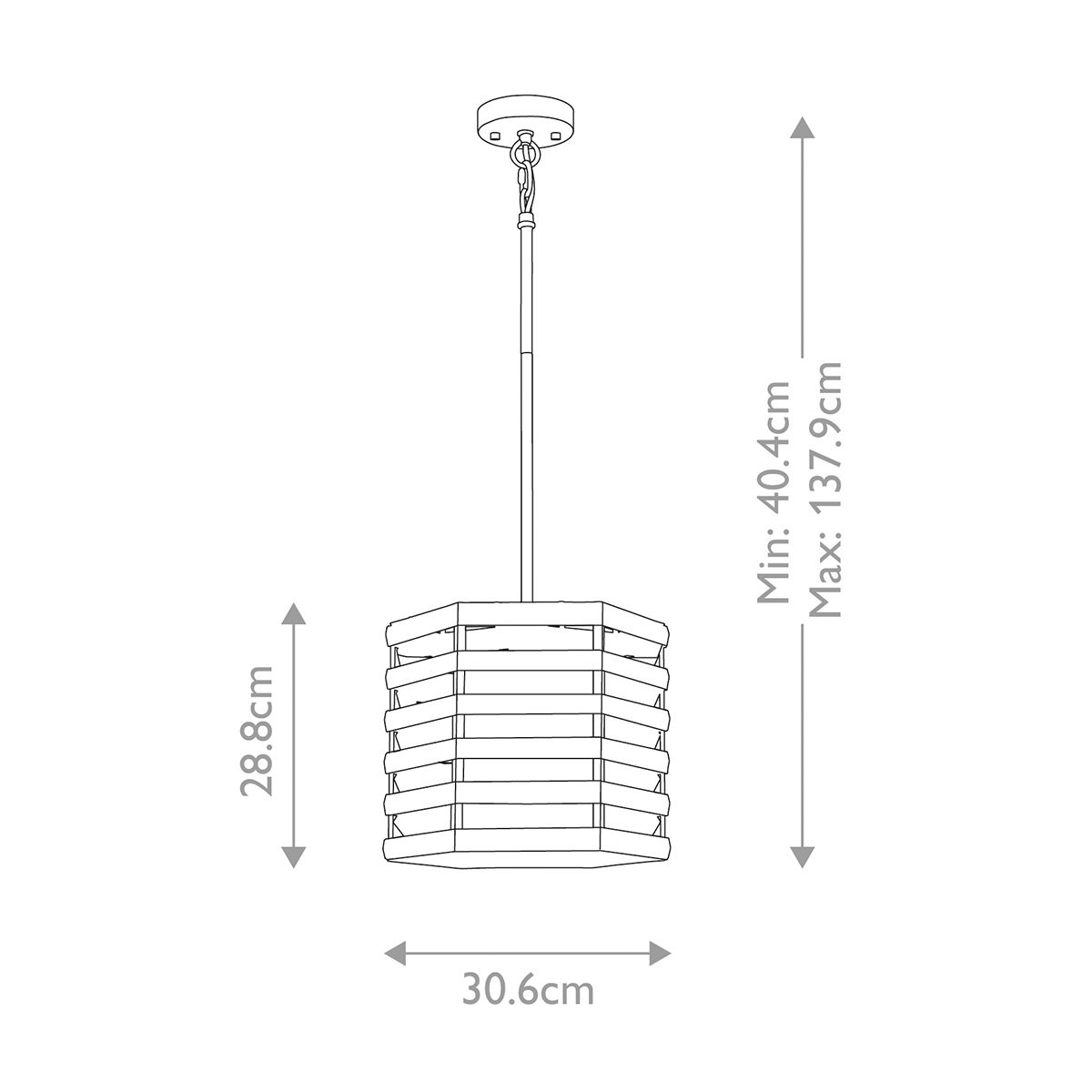 Elstead Lighting Pendant from the Shoal range. Shoal 1 Light Pendant – SKU SHOAL-1P