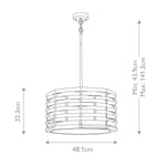 Elstead Lighting Pendant from the Shoal range. Shoal 4 Light Pendant – SKU SHOAL-4P
