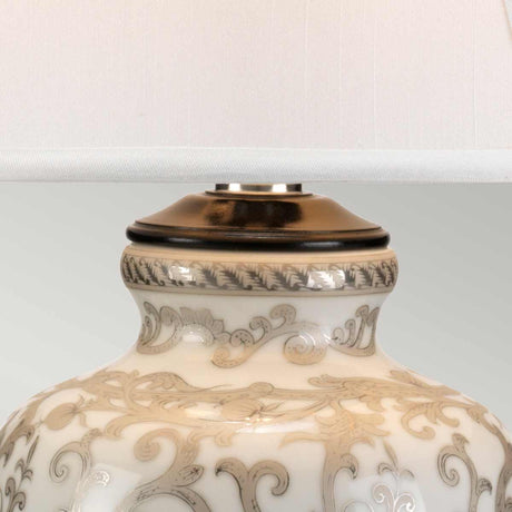 Elstead Lighting Table Lamp from the Silverthistle range. Silver Thistle 1 Light Table Lamp Product Code = SILVERTHISTLE-TL