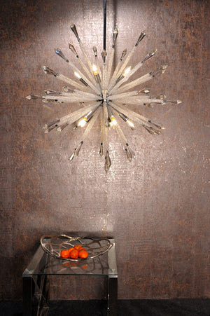 Magnalux Solaris 10 Light Large Crystal Starburst Pendant Part Number - SOL10CH